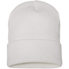 YP Classics Cuffed Beanie - YP_Classics_1501KC_White_Front_High
