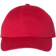 YP Classics Classic Dad Hat - YP_Classics_6245CM_Cranberry_Front_High