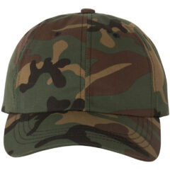 YP Classics Classic Dad Hat - YP_Classics_6245CM_Green_Camo_Front_High