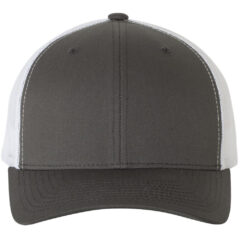 YP Classics Retro Trucker Cap - YP_Classics_6606_Charcoal-_White_Front_High