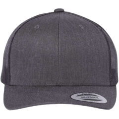 YP Classics Retro Trucker Cap - YP_Classics_6606_Dark_Heather_Grey_Front_High
