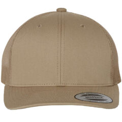 YP Classics Retro Trucker Cap - YP_Classics_6606_Khaki_Front_High