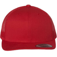 YP Classics Retro Trucker Cap - YP_Classics_6606_Red_Front_High