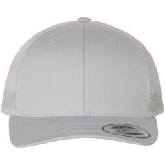 YP Classics Retro Trucker Cap - YP_Classics_6606_Silver_Front_High