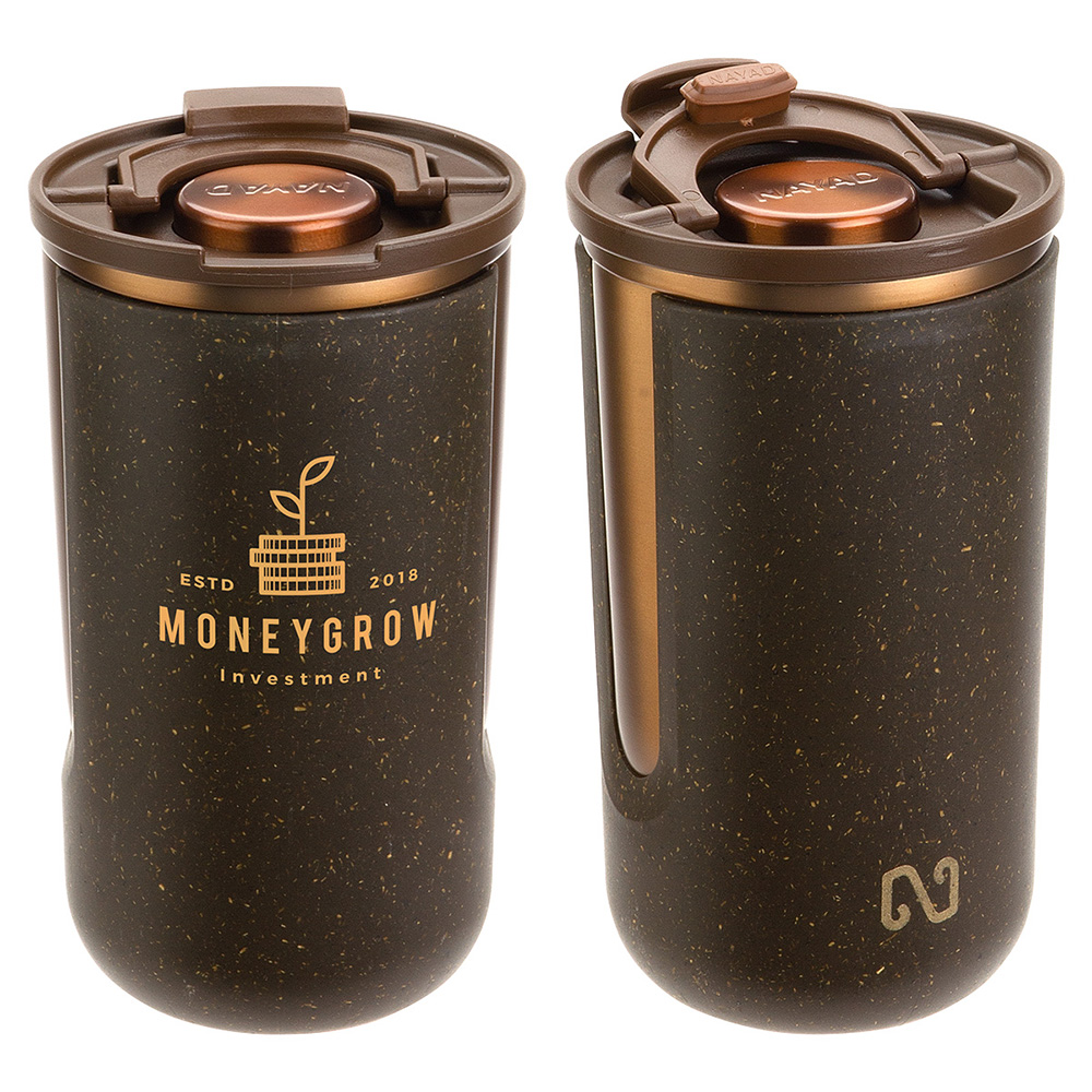 NAYAD® Infinity Coffee Grounds/Recycled Polypropylene Tumbler – 14 oz - dnt-in22