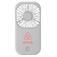 Hand-Held Matte Finish Portable Fan - white
