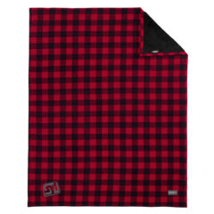 Eddie Bauer® Woodland Blanket - 11061-RadishBlk-1-EB750RadishBlkFlatFront-1200W