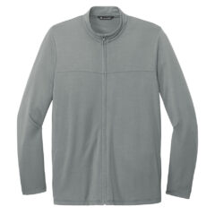 TravisMathew Newport Full-Zip Fleece - 11131-QuiShaGrey-5-TM1MU420QuiShaGreyFlatFront1-1200W