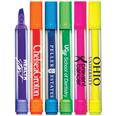 Brite Spots® Fluorescent Highlighters with Clear Barrel - 6000CL_500px-I