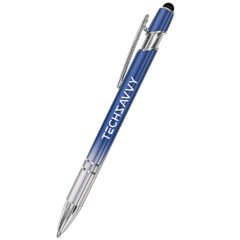 iWriter® Exec Prism Ombre Metal Ballpoint Pen & Stylus - 9833-Silver_Blue