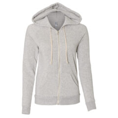 Alternative Women’s Adrian Eco-Fleece Full-Zip Hoodie - Alternative_9573_Eco_Light_Grey_Front_High