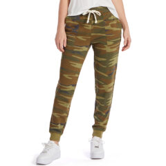 Alternative Women’s Long Weekend Mineral Wash French Terry Joggers - camo