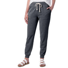 Alternative Women’s Long Weekend Mineral Wash French Terry Joggers - washedblack