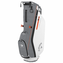 Callaway® Hyper Lite Zero Golf Bag - Callaway Hyper Lite Zero Golf Bag 8211 Charcoal Houndstooth-White-Orange