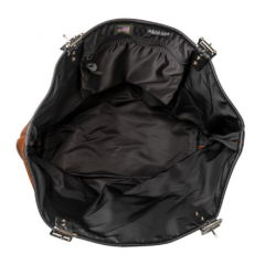 Duluth Pack™ Bison Leather Market Tote - DULUTH PACK BISON LEATHER MARKET TOTEBlack Liner