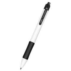 Zebra Sarasa Dry Retractable Gel Pen With White Body & Rubber Grip - ZEB-SAR-X20-WH-500px-black