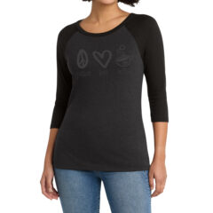 District® Women’s Perfect Tri® 3/4-Sleeve Raglan