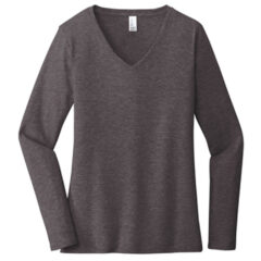 District® Women’s Very Important Tee® Long Sleeve V-Neck - 9192-HthrdCharcoal-5-DT6201HthrdCharcoalFlatFront-337W