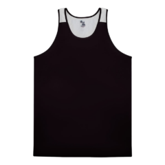 Alleson Athletic – Ventback Singlet - Alleson Athletic 8211 Ventback SingletBlack-White