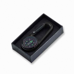 Cedar Creek® Black Carabiner Compass - Cedar Creek Black Carabiner CompassBlack gift box