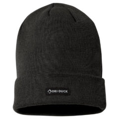 DRI DUCK Commander Merino Cuffed Beanie - DRI_DUCK_3563_Black_Front_High