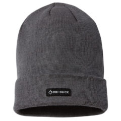 DRI DUCK Commander Merino Cuffed Beanie - DRI_DUCK_3563_Charcoal_Front_High