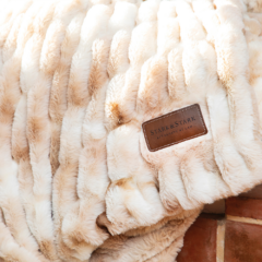 Hazelnut Chunky Fur Blanket