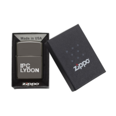 Zippo® High Polish Classic Black Ice® Windproof Lighter - High Polish Classic Black Ice Zippo Windproof Lighter 8211 gift boxed