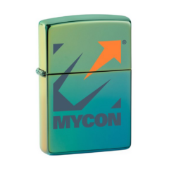 Zippo® High Polish Teal Windproof Lighter - High Polish Teal Zippo Windproof Lighter 8211 design sample 2