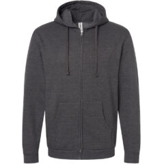 Tultex Full-Zip Hooded Sweatshirt - Tultex_331_Heather_Charcoal_Front_High