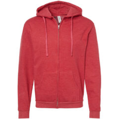 Tultex Full-Zip Hooded Sweatshirt - Tultex_331_Heather_Red_Front_High