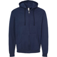 Tultex Full-Zip Hooded Sweatshirt - Tultex_331_Navy_Front_High