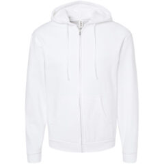 Tultex Full-Zip Hooded Sweatshirt - Tultex_331_White_Front_High