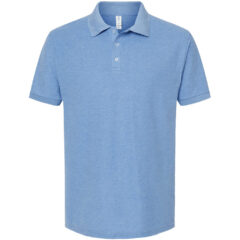 Tultex 50/50 Sport Pique Polo - Tultex_400_Heather_Light_Blue_Front_High