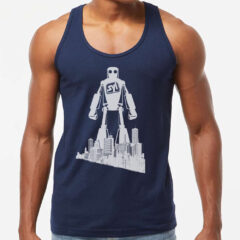Tultex Fine Jersey Tank Top - Tultex_S105_Navy_Front_High_Model