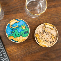 Layered Wood Coaster - WDCOLACR_1__93018