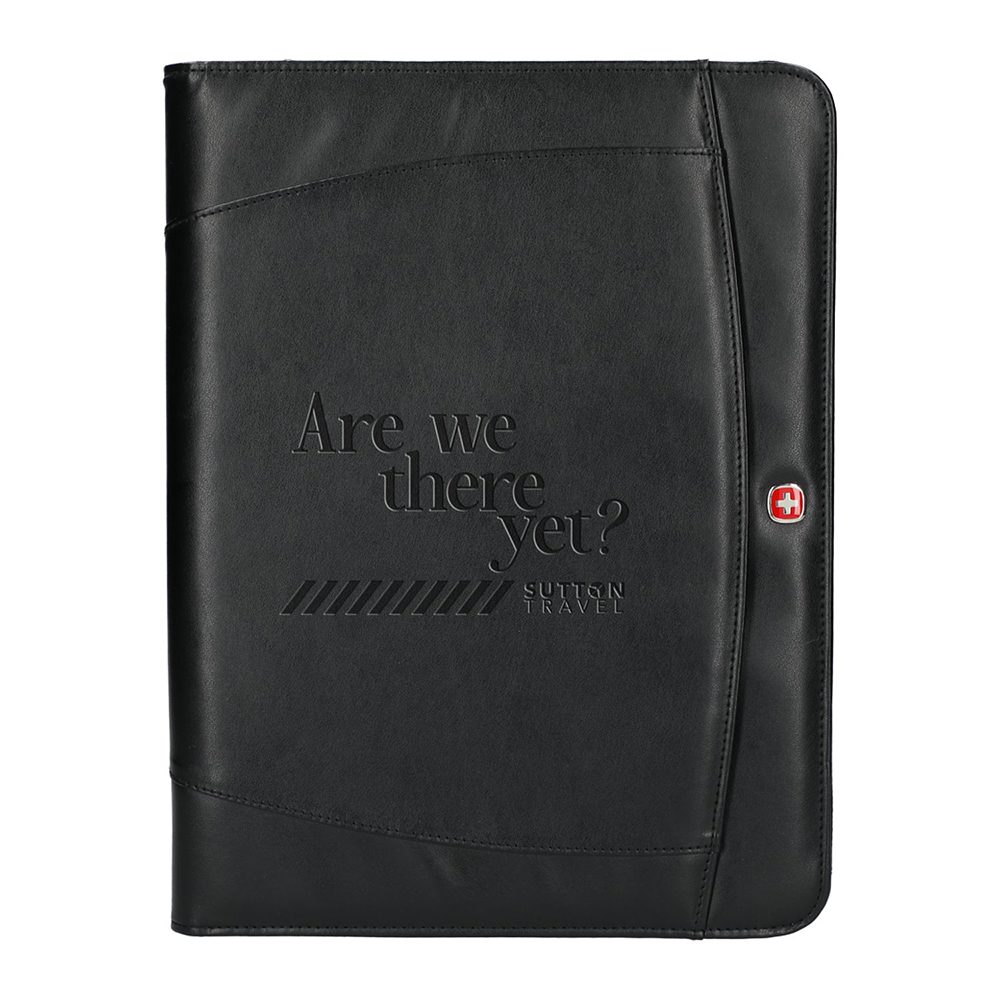Wenger® Recycled Zippered Padfolio - Wenger Recycled Zippered Padfolio