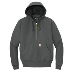Carhartt® Quilted-Flannel-Lined Duck Active Jac - 337W-47873-Gravel-5-CT106677GravelFlatFront