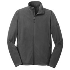 Eddie Bauer® Full-Zip Microfleece Jacket - 6361-GreySteel-5-EB224GreySteelFlatFront1-337W