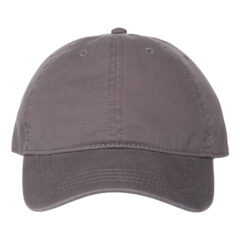 Cap America Relaxed Golf Dad Hat - CAP_AMERICA_i1002_Charcoal_Front_High