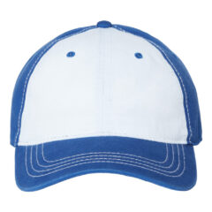 Cap America Relaxed Golf Dad Hat - CAP_AMERICA_i1002_White-_Royal_Front_High