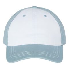Cap America Relaxed Golf Dad Hat - CAP_AMERICA_i1002_White-_Smoke_Blue_Front_High