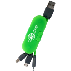 Cable Wrap Phone Stand - Cable Wrap Phone Stand 8211 green