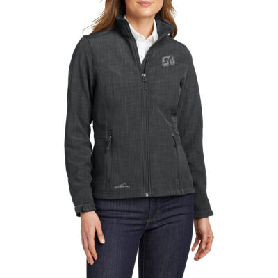 Eddie Bauer Ladies Shaded Crosshatch Soft Shell Jacket