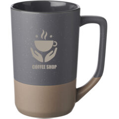 Speckle Glazed Two Tone Ceramic Mug - 17 oz.