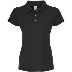 Tultex Women’s 50/50 Sport Pique Polo - Tultex_401_Black_Front_High