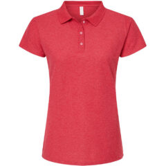 Tultex Women’s 50/50 Sport Pique Polo - Tultex_401_Heather_Red_Front_High