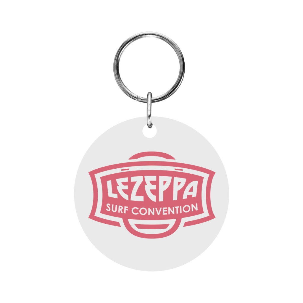 Acrylic Key Tag – Circle - 20103_WHT_4CP