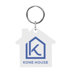 Acrylic Key Tag – House - 20104_WHT_4CP