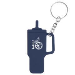 Intrepid Tumbler-Shaped Silicone Key Ring - 20106_NAV_Padprint